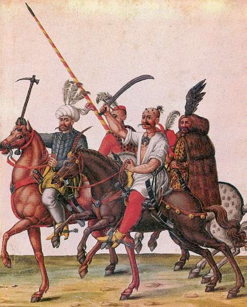 Ottoman soldiers in the territory of present-day Hungary